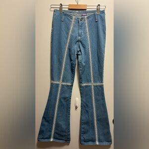 Vintage Y2K Watch LA Flared Jeans Cotton Mid-Rise Women’s Size 1/2